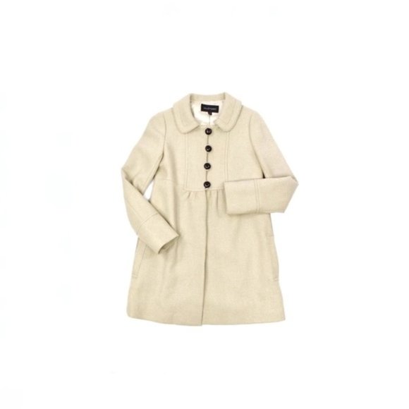 JILL STUART Wool Waffle Knit Princess Coat - Picture 1 of 9